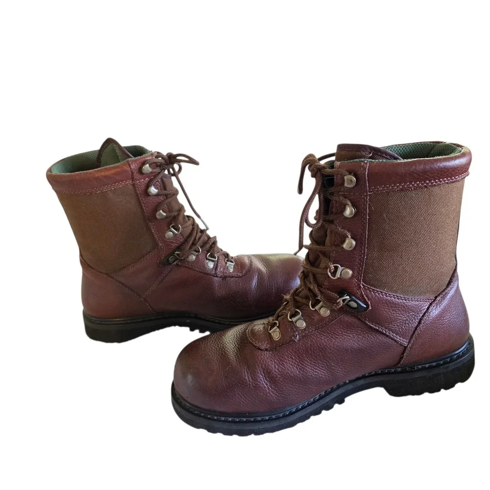 Wolverine Gore-Tex Mens 10.5 Brown Leather Waterproof Hunting Hiking Boots
